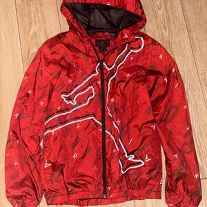 Jordan Kids Bold Red Rain Jacket